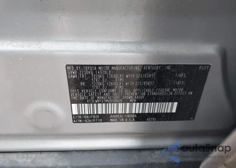 2021 Toyota Rav4 Hybrid Le from USA, damaged, VIN 4T3LWRFV1MU019869